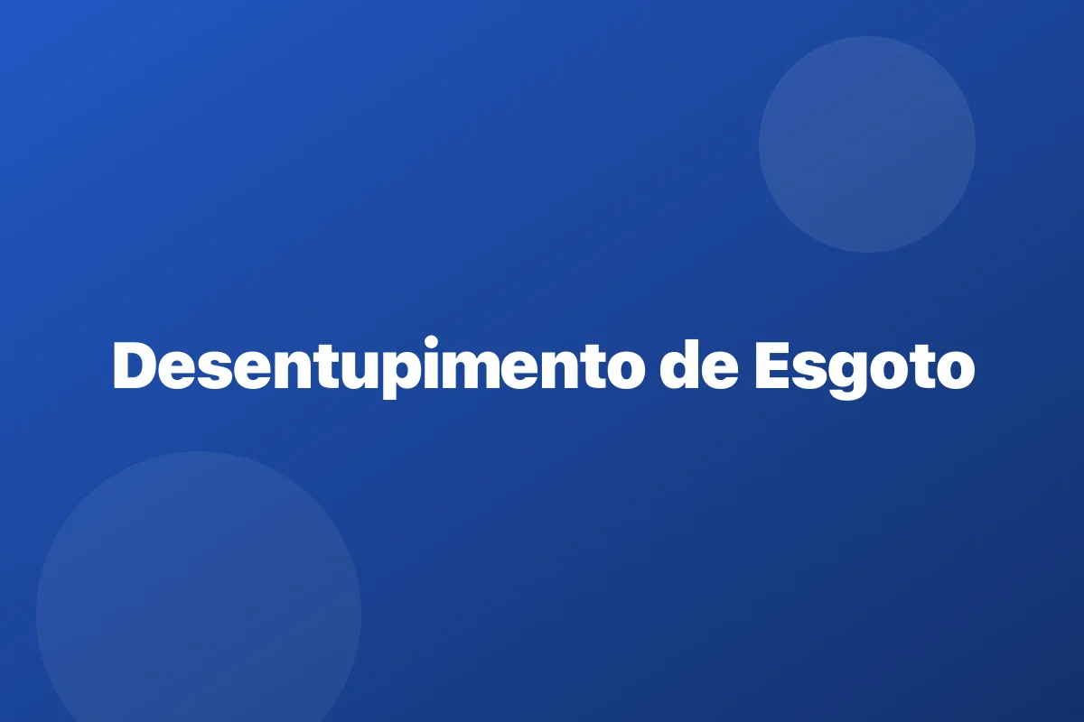 Desentupimento de esgoto em Belo Horizonte – limpeza da coluna